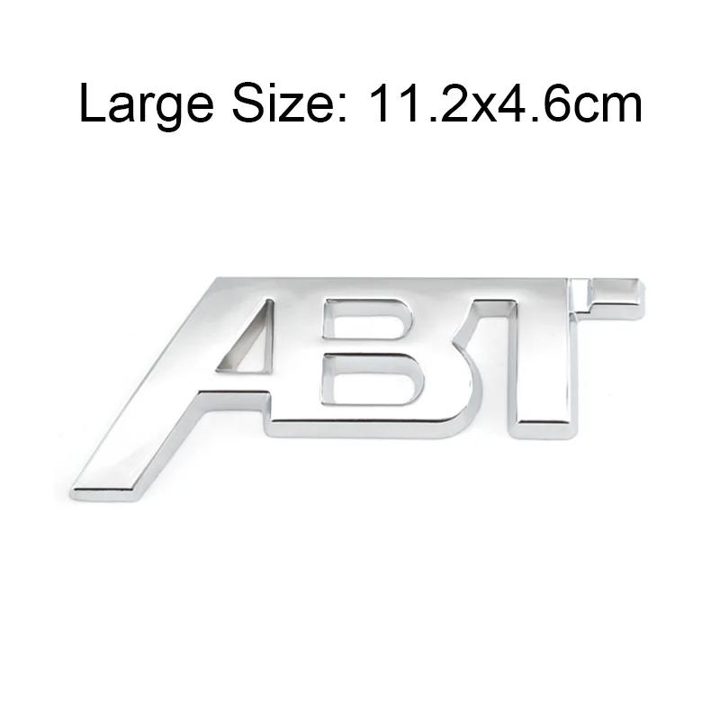 Car Front Grille Badge Trunk Sticker Side Letters Badge for Volkswagen ABT Sagitar Golf Polo Passat Tiguan Touareg Jetta Lavida