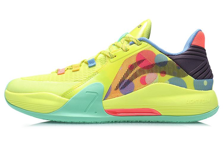 Li Ning Speed 7 Basketball Shoes Men s Low Top Yellow/Green ABPR007-2 46