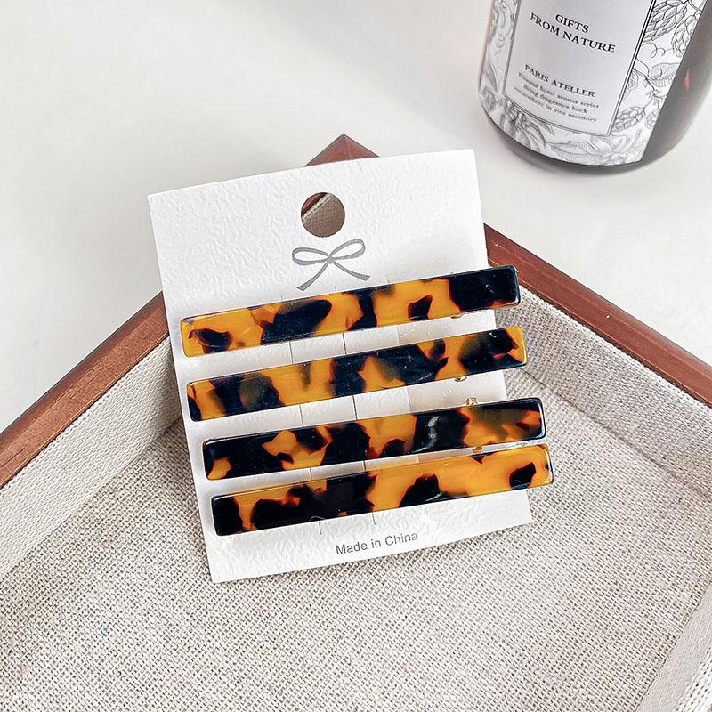 

Корейский Новый Ретро 6см 4шт в наборе Заколка для волос из уксусной кислоты Простая для милых девушек Конфетно-цветная заколка для челки Боковая заколка-клюв Hairpins