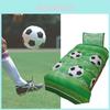 Football Shoot Goal Soccer Bed Linen Set With Active Dye Printing For Kids And Teens Sleep Comfort