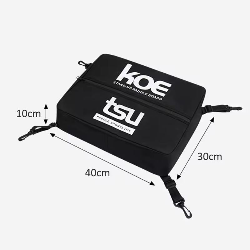 Waterproof Kayak Surfboard Insulated Bag Paddle Board Deck Bag Portable Lightweight Deck Bag Board Cooler Bags Kayak Accessories чёрный
