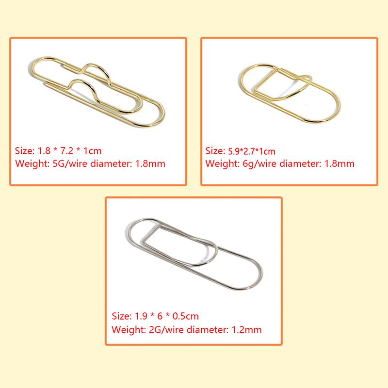 2 szt. Klipsy biurowe Metalowy klips na długopis Zakładki szkolne Klips na zdjęcia/notatki/bilety Artykuły papiernicze Artykuły biurowe i szkolne