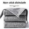 Bamboo Charcoal Fiber Dishwashing Cloth - Absorbent Kitchen Cleaning Towel and Scouring Pad.