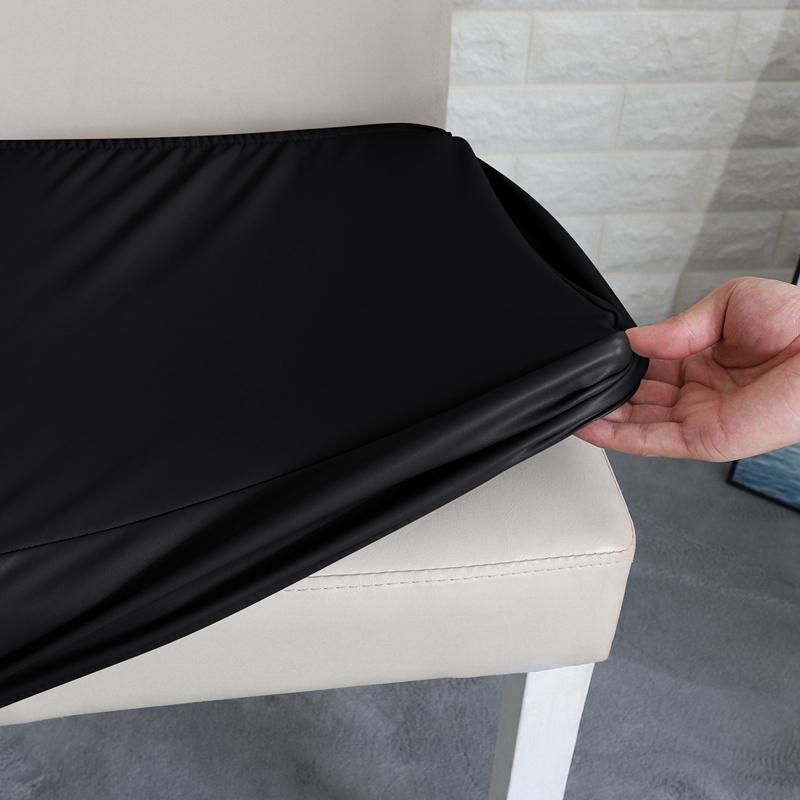 100% Waterproof PU Material Elastica Chair Cover for Dining Room Chair Seat Slipcovers Protector for Pets