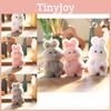 Soft And Cuddly Rabbit Plush Pendant Keychain Ideal For Cute Bag Decoration
