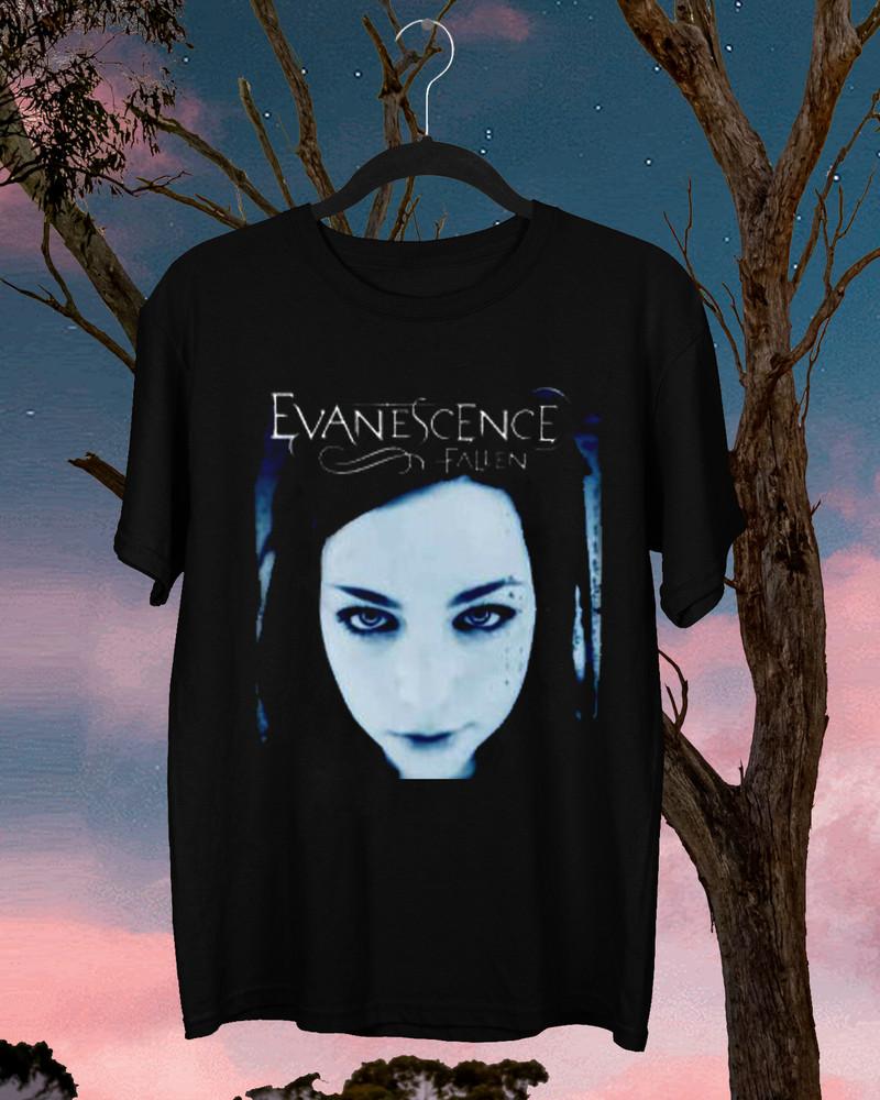 Evanescence Fallen с коротким рукавом Подарок другу Все размеры Подарочная футболка HE461 Унисекс футболка S