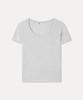 MIXXO Scoop Neck See-Through Short Sleeve Knit Re Kag51Ss_Miwkag71Qs