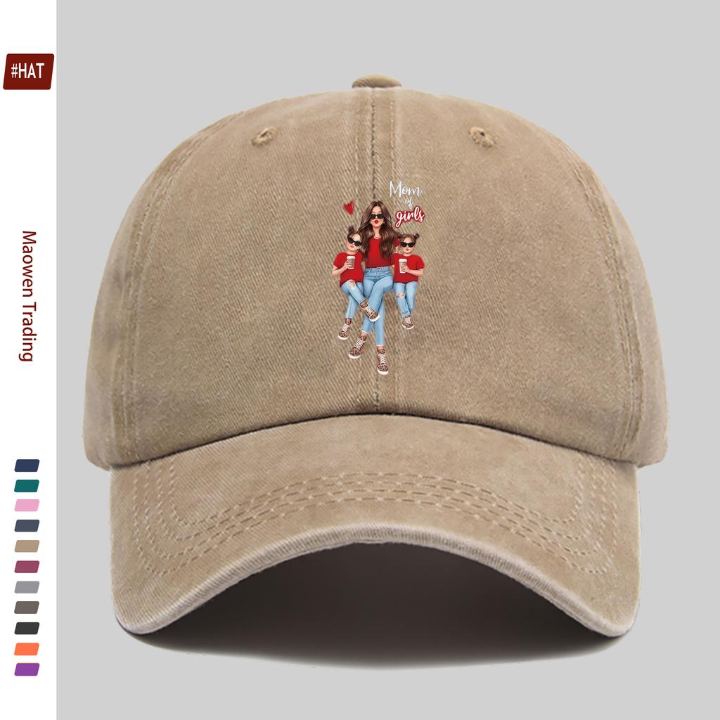 Pc MotherS Day Cartoon Anime Printed Pattern Baseball Cap Spring Summer Fashion Decor Sun Hat Truck Driver Papa Hat Comfort