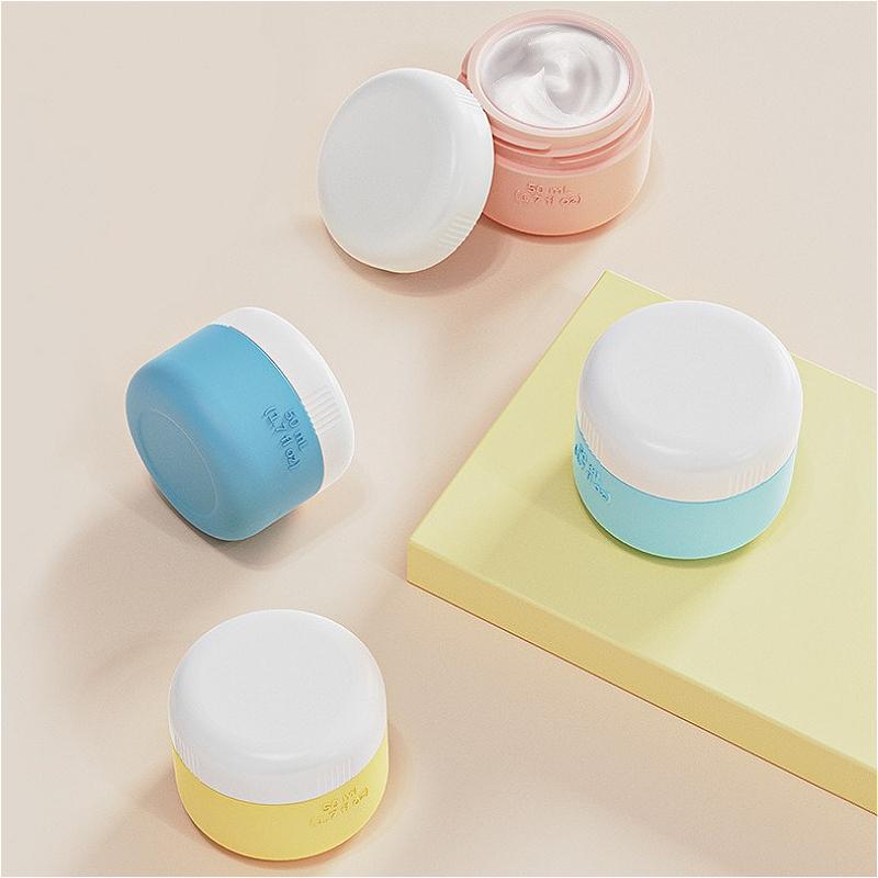 Viral Silicone Travel Pill Box, Mini Refillable Cream Jar Portable Container for Medicine & Lotion, Aesthetic Essential