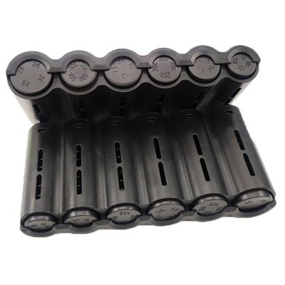 Portable 6 Slot Euro Coin Storage Dispenser Euro Coins Holder Collector With Spring For Home Waiter Driver Coins Safe Piggy Bank