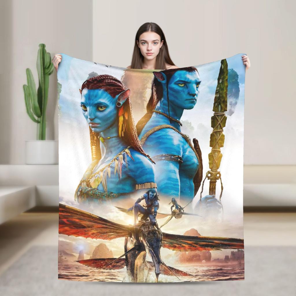 Films Avatar Blankets Quality Warm Soft Bedding Throws Winter Children Outdoor Street Trend Bedspread