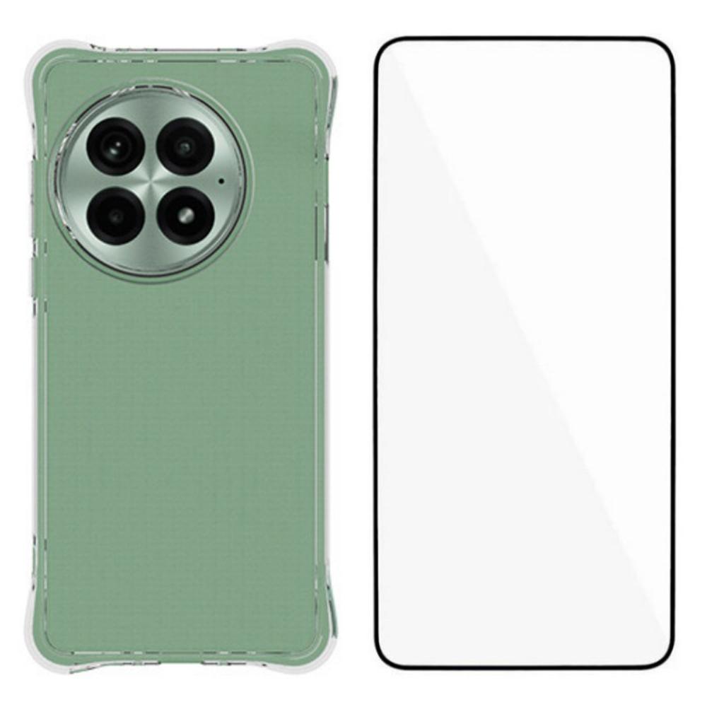 

Чохол WANLONFENG серії WL для OnePlus 13 з ТПУ 2,0 мм Чохол для телефону із захисною плівкою із загартованого скла Style A