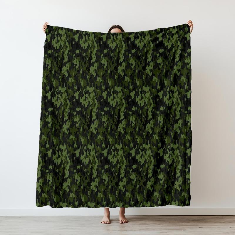 Camouflage color Gilly suit Voldemort Flannel Blanket Military camouflage printed Blankets for Home Car Camping Nap all seasons