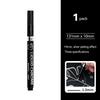 6/1pcs Chrome Pen Marker Reflective Mirror Electroplating Paint Repair Marker For Rock Ceramic Glass 0.8/1/2mm Nib Art Craftwork