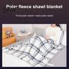 Double-layered Velvet Throw Lightweight Single-Breasted Soft Double-Layered Plaid Super Winter Blanket Thermal Insulation Shawl Nap
