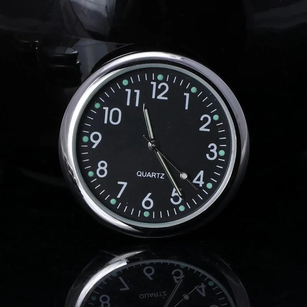 Universal Round Car Clock Stick On LED Dashboard Watch Decoration for SUV and Vehicle Interior Accessories