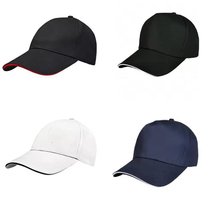 3pcs All-Black Adjustable Baseball Cap Set for Men And Women Fashionable Autumn Sun Protection Casual Hip-Hop Sports Cap