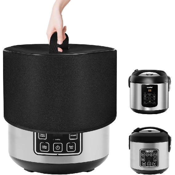 Dust Cover for 2 QT Rice Cooker Heavy Duty Thickened Waterproof Dustproof Slow Cooker Cover Case for AROMA Digital Rice Cooker 2Qt ARC-914SBD ...