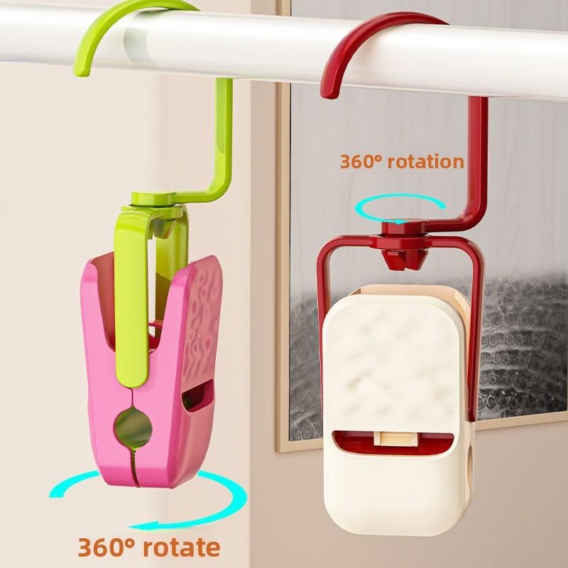 Plastic Multifunction Clothes Drying Clips With Soft Rubber For Home Use And Wind Resistance