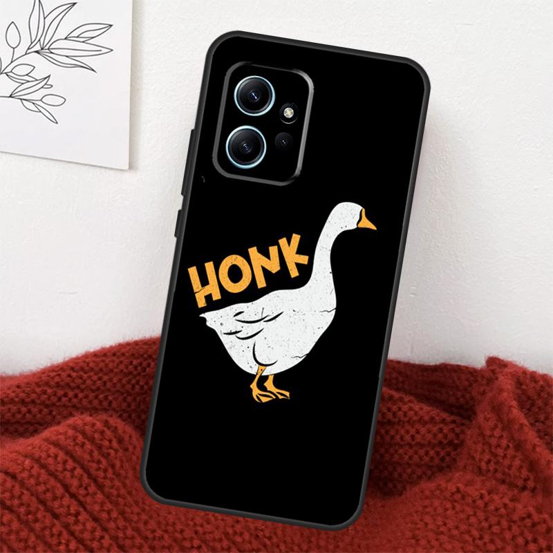Duck Goose Honk Bonk Funny Meme Case For Xiaomi Redmi Note 13 10 11 12 14 15 Pro Plus Cover For Redmi 15 15C 14C 10C 12C 13C