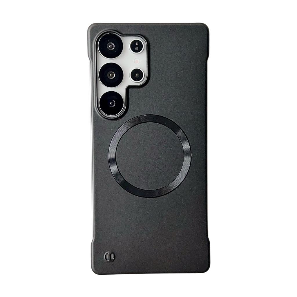 [Frameless Metallic Paint Magnetic Case] Suitable for S25U/S24/S23 Mobile Phone Case, Simple Heat Dissipation and Magnetic Charging