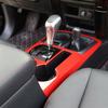 Red Central Gear Shift Panel Trim Decor Cover Bezels for 4Runner 10+ Accessories