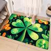 Open, four-leaf clover pattern soft, warm and non-slip floor mat