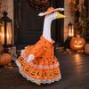 Halloween Pumpkin Costume Outdoor Decor Goose Figurine Dress-Up Outfit Party Decoration
