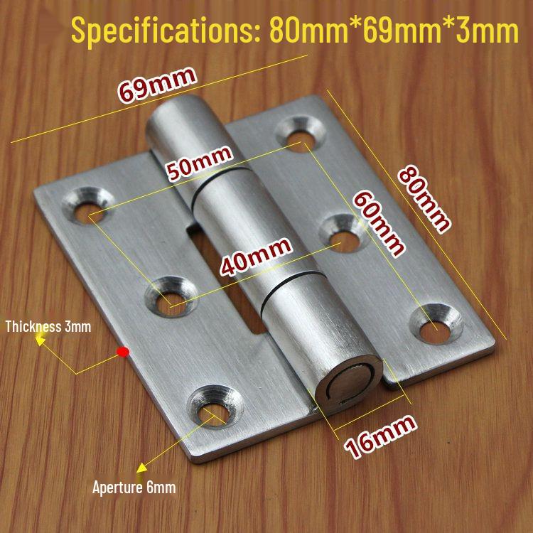 304 Stainless Steel Heavy Duty Industrial Flat Opening Thickened Mechanical Equipment Load-Bearing Hinge