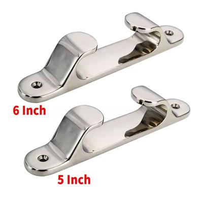 Taquet de quai de 12,7 cm/15,2 cm, corde, accessoire de quincaillerie marine pour bateau, yacht, acier inoxydable, polissage miroir, cales d'étrave, guide-câble