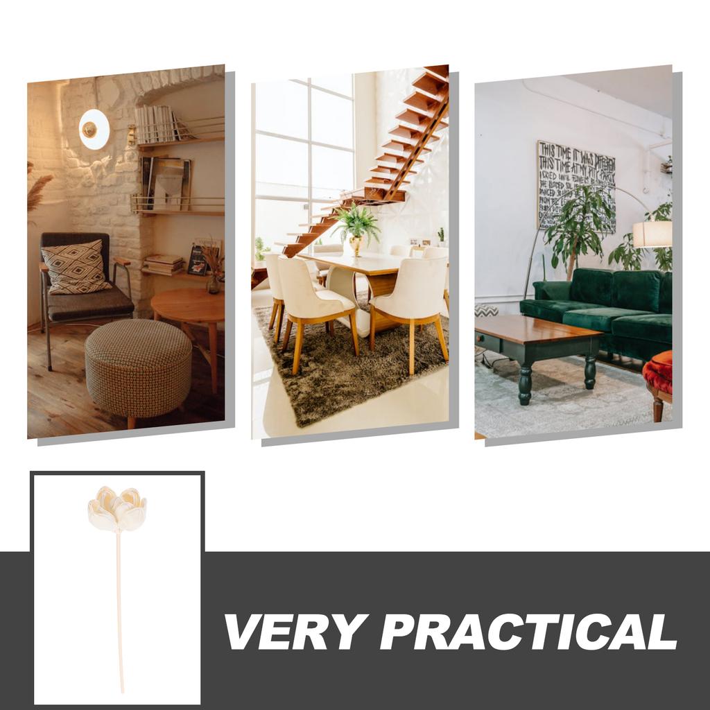 4 Stück künstliche Trockenblumen ätherische Öldiffusorstäbchen DIY Basteln Zuhause Büro Schreibtisch Blumen Diffusoren Aroma Raumduft Geschenk