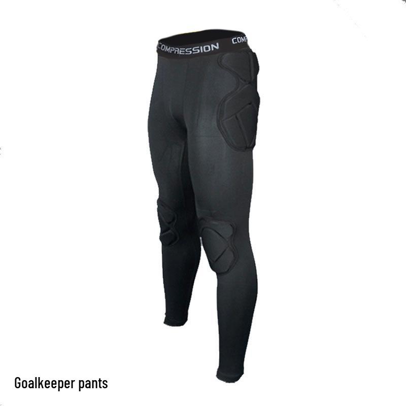 Thick Long Sleeve Goalkeeper Jersey Set with Knee Pads, Elbow Pads, and Helmet Armor