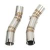 Motorcycle Middle Exhaust Pipe Stainless Steel Glossy Surface Replacement for YZF‑R1 2004‑2006