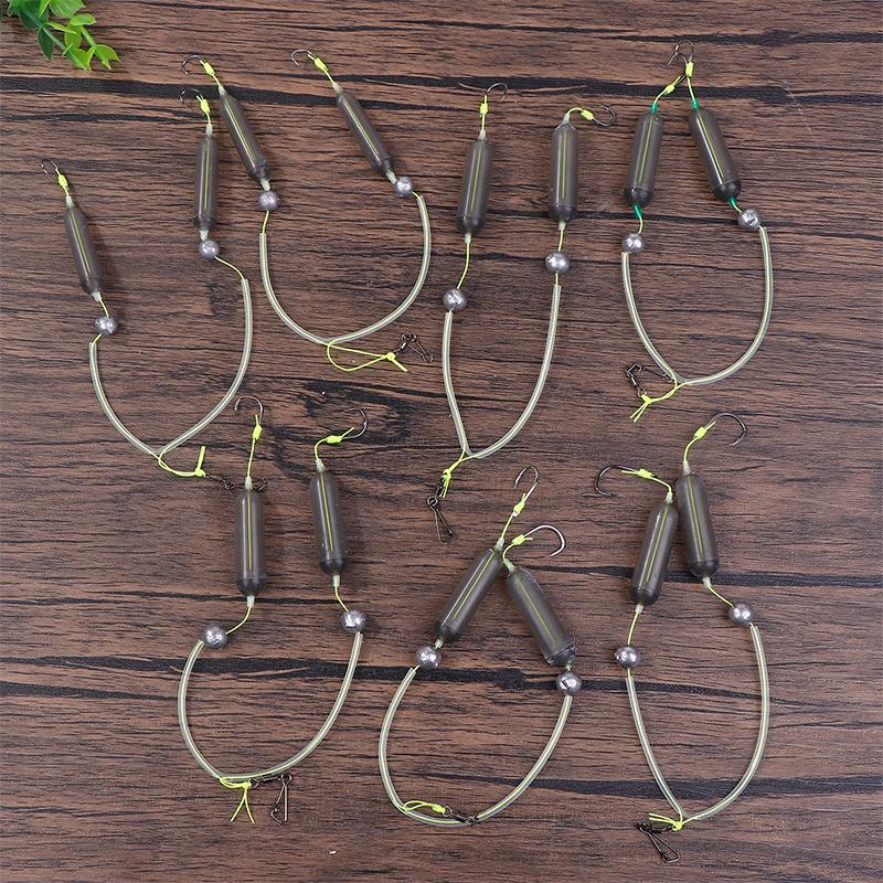 1 Stück Anti-Trennungsbasis Angelhaken Doppelhaken zum Angeln mit lebenden Ködern mit doppelten Köderhalte-Widerhaken Hochkohlenstoffstahl