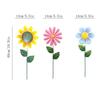 Iron Art Sunflower Garden Ornament - Outdoor Decorative Insert