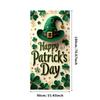 St Patricks Day Backdrop Banner Leprechaun Hat Shamrock Party Background Celebration Photography Props Event Supplies Decoration