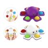 Żyroskop na opuszek palca przeciwciśnieniowy push bubble Fidget Spinner zabawka do naciskania zmieniająca twarz dziecięcy ośmiornica na opuszek palca bąbelkowa muzyka