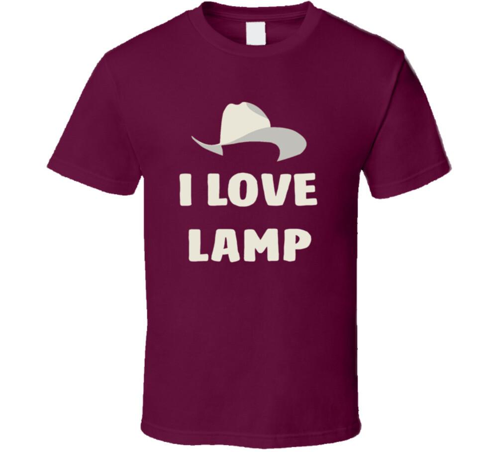 Anchorman Champs Hat I Love Lamp Quote Fan T Shirt S