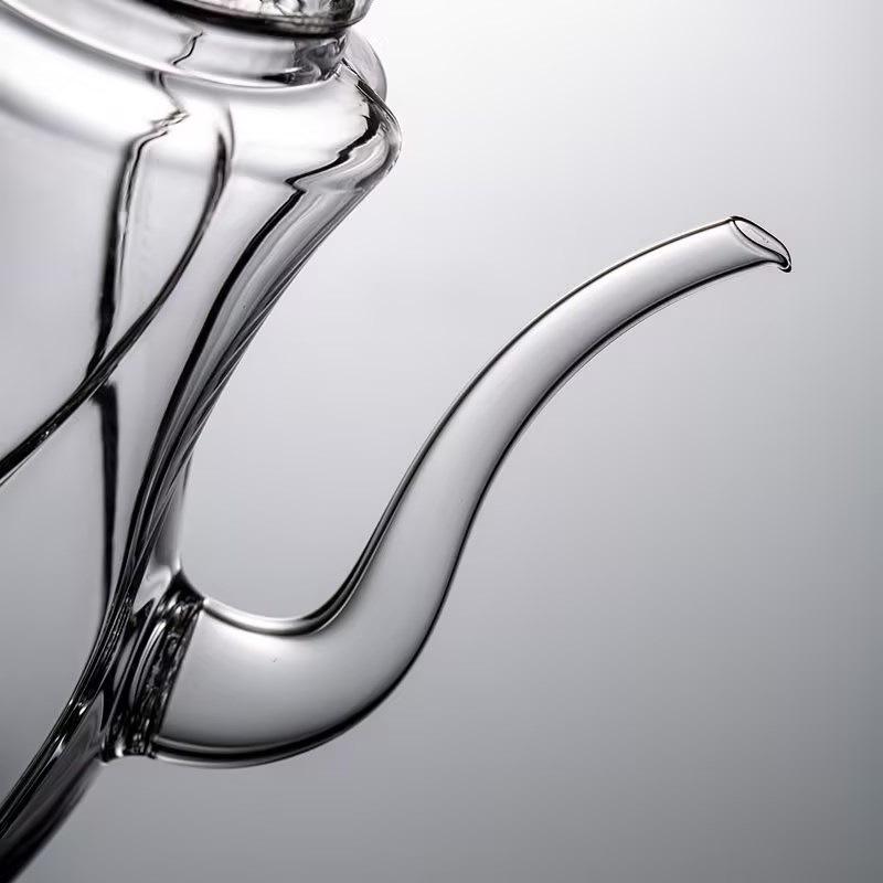 250ml Imitation Song-Dynasty-style Heat-resistant Glass Teapot With Handle Brewing Flower Tea Pot Kungfu Tea Set Tea Maker