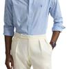 Polo Ralph Lauren Logo Striped Slim Fit Long Sleeve Shirt Men shirts Blue 710929346-016
