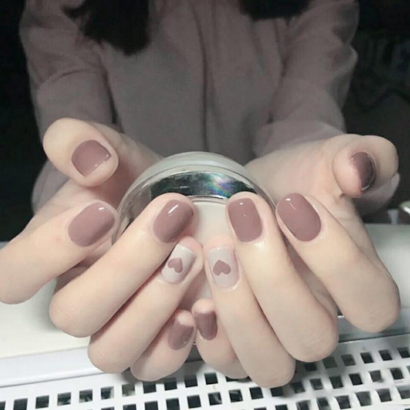 Nail Art Wear Sticker Fashion Simple Short Heart Removable Nail Style Patch