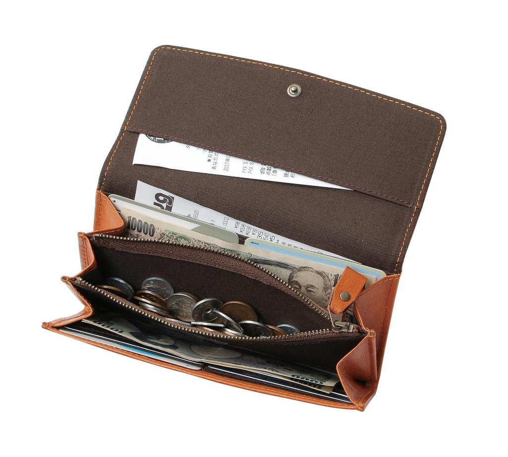 Usagi Long Wallet Cowhide Crafted by Functional for Men and Women [Nomura Shuhei] (Camel) Leather, Artisans,