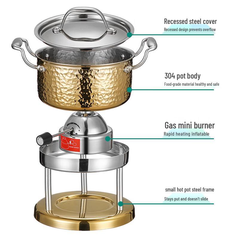Naijiang 304 Stainless Steel Personal Hot Pot Stove