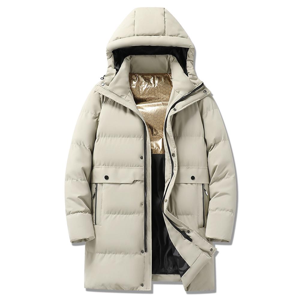 

Осень и Зима Мужская Хлопковая Куртка Средней Длины с Капюшоном и Козырьком для Лыж, Походов, Теплая, Большого Размера, Длинный Лыжный Костюм 7XL