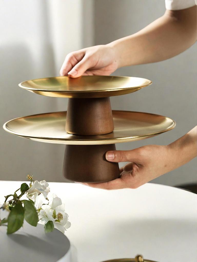 French Chic Dessert Stand: Elegant Afternoon Tea & Snack Tray for Luxurious Living Rooms