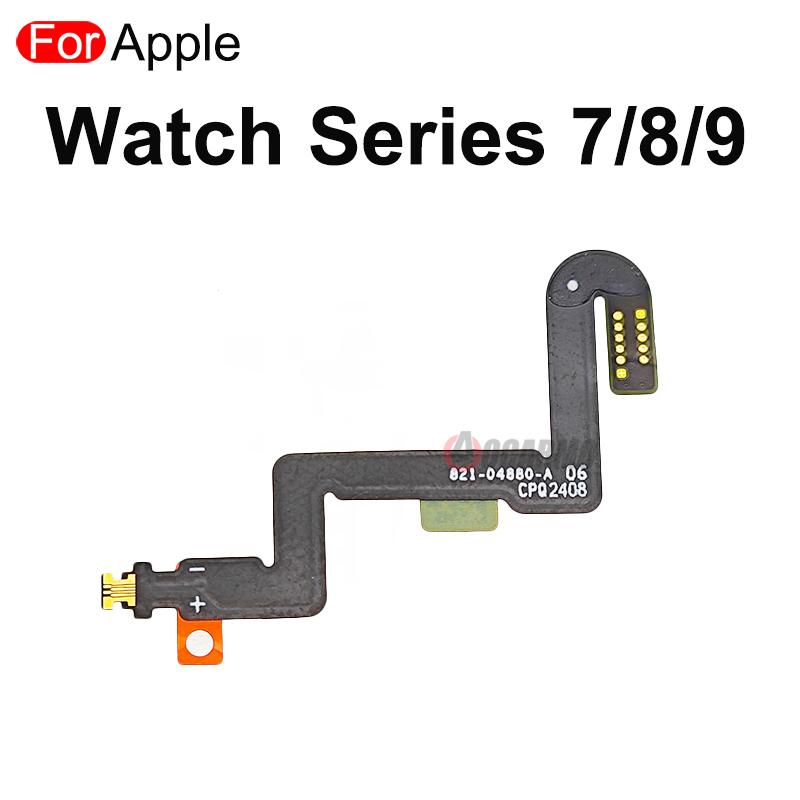 Aocarmo Pour Apple Watch Series 7 8 9 S7 S8 S9 41mm Connecteur de Connexion de Batterie Câble Flexible Pièces de Rechange