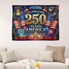 250 Years America Tapestry Single Sided 2DPrint Soft Polyester Wall Tapestry Living Room Bedroom Dorm Patriotic Decor Proud Gift