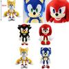 Peluche Lussuoso 30 Cm Sonic The Hedgehog Shadow Giocattolo Ideale Per Giovani Fan Di Sonic E Collezionisti