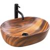 Umywalka amelia 48 wood matt - nablatowa sku rea-u5060