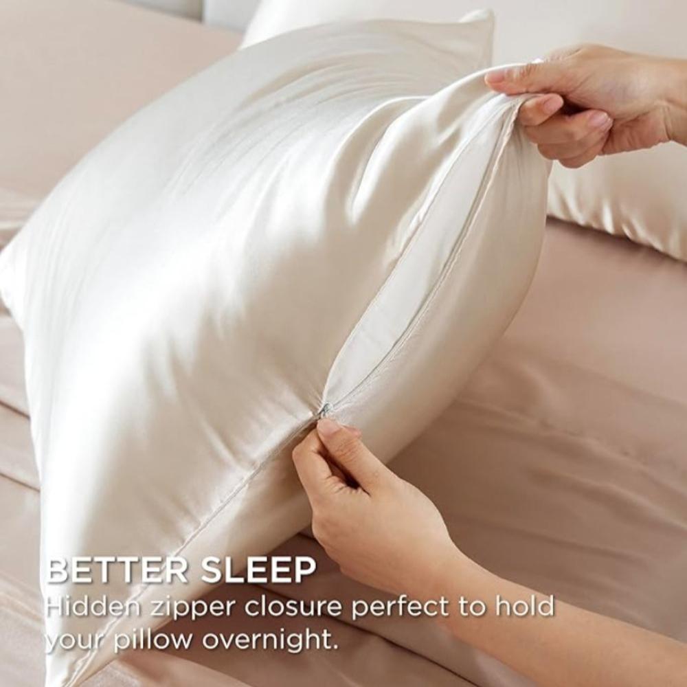 1 Piece Silky Stain Pillowcase Silky Pillowcase Natural Silk Pillowcase Mulberry Silk Pillow Case Standard